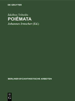 cover image of Poiēmata